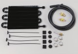 TCI Performance Transmission Coolers 823200 Fluid Cooler, Transmission, Tube and Fin, Aluminum, Black, 7 1/2 in. x 12 3/4 in. x 3/4 in., Each thumbnail 1