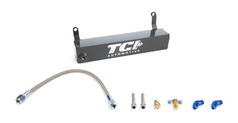 TCI PRO-X Transmission Overflow Canisters 528206 Automatic Tank, Pro-X, Aluminum, Black, 1 qt. Capacity, GM Powerglide, Each thumbnail 2