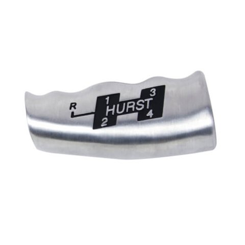 Hurst Shifter T-Handles 1535000 Shift Knob, T-Handle, Aluminum, Brushed, 4-Speed Pattern Upper Left Reverse Location with Logo, 3/8 in.-16 Thread, Manual Transmission, Each thumbnail 6