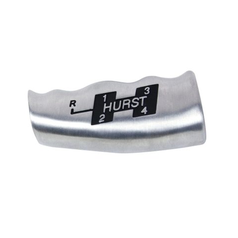 Hurst Shifter T-Handles 1535000 Shift Knob, T-Handle, Aluminum, Brushed, 4-Speed Pattern Upper Left Reverse Location with Logo, 3/8 in.-16 Thread, Manual Transmission, Each thumbnail 7