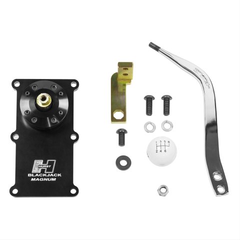 Hurst Blackjack Shifters 3913002 Shifter, Blackjack, Chrome, 3/8-16 in., Chevrolet, Tremec Magnum, Kit thumbnail 1
