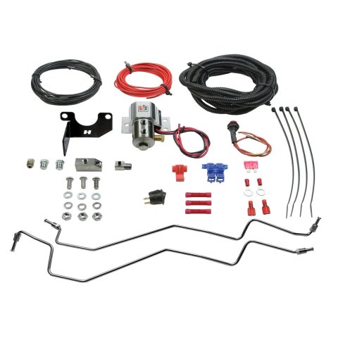 Hurst Roll Control Kits 5671524 Line Lock, 1/8 in. NPT Inlet/Outlet, Polished Stainless Steel, Chevy, Buick, GMC, Pontiac, Kit thumbnail 5
