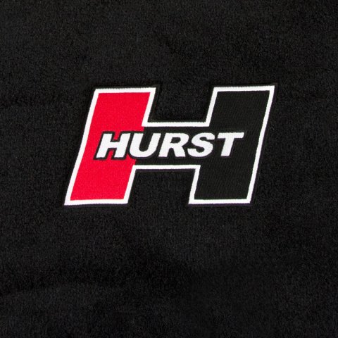 Hurst Carpeted Floor Mats 6370010 Liner, Hurst, Front/Second Seat, Carpeted, Black, Red/Black "H" Logo, Dodge, Set of 4 thumbnail 2