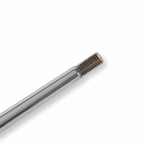 Hurst Tube Style Shifter Sticks 53850HST Stick, Steel, Chrome, Lay Back, 12.50 in. Length, 6.50 in. Layback, 3/8 in.-16 Threads, Universal, Each thumbnail 6