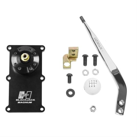 Hurst Blackjack Shifters 3913003 Shifter, Blackjack, Chrome, 3/8-16 in., Chevrolet, Tremec Magnum, Kit thumbnail 1
