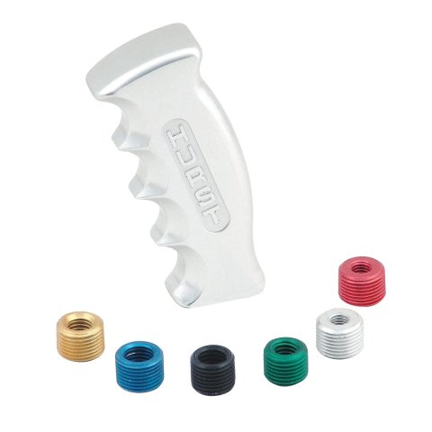 Hurst Pistol-Grip Shifter Handles 1531000 Shift Knob, Pistol Grip, Aluminum, Anodized, Logo, Each thumbnail 3