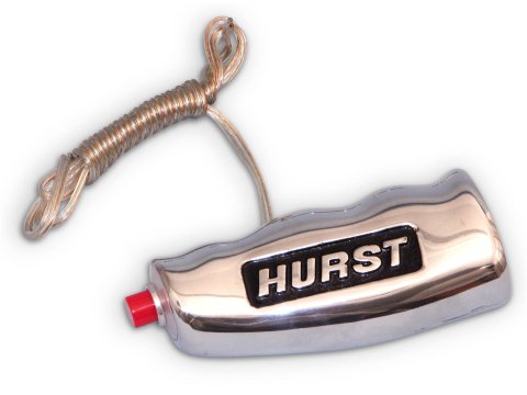 Hurst Shifter T-Handles 1530011 Shift Knob, T-Handle with Button, Aluminum, Polished, Logo, Automatic, Manual Transmission, Each thumbnail 1