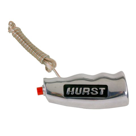 Hurst Shifter T-Handles 1530011 Shift Knob, T-Handle with Button, Aluminum, Polished, Logo, Automatic, Manual Transmission, Each thumbnail 2
