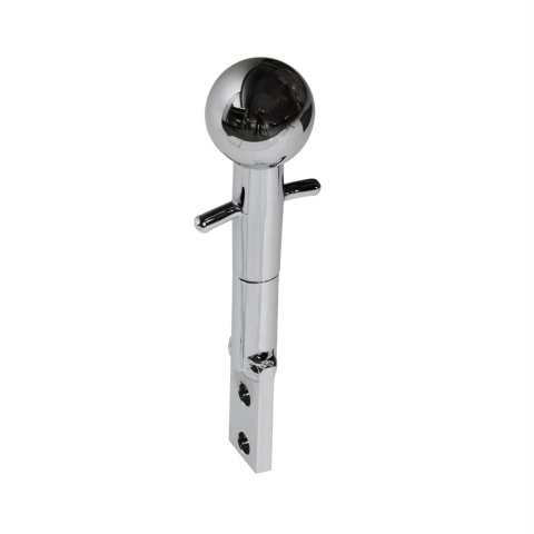 Hurst Replacement Shifter Sticks 69110002 Stick, Hurst, Billet Aluminum, 7.00 Inch, Straight, Chrome, Chrome Knob, Chevrolet, Corvette, Each thumbnail 1