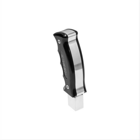 Hurst Pistol-Grip Shifter Handles 5380436 Knob, Pistol Grip, Automatic Transmission, Black/Silver, Aluminum, Chevy Camaro, Each thumbnail 2