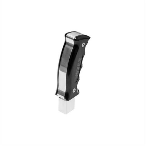 Hurst Pistol-Grip Shifter Handles 5380436 Knob, Pistol Grip, Automatic Transmission, Black/Silver, Aluminum, Chevy Camaro, Each thumbnail 3