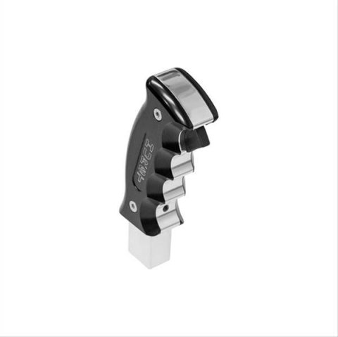 Hurst Pistol-Grip Shifter Handles 5380436 Knob, Pistol Grip, Automatic Transmission, Black/Silver, Aluminum, Chevy Camaro, Each thumbnail 4