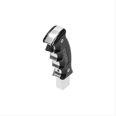 Hurst Pistol-Grip Shifter Handles 5380436 Knob, Pistol Grip, Automatic Transmission, Black/Silver, Aluminum, Chevy Camaro, Each thumbnail 8
