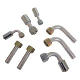 Vintage Air 4-Way Bulkhead Fitting Kits 35704-VUD Firewall Fittings, Beadlock Conditioning and Heater Hose, -6, -10, Aluminum, Natural, Kit thumbnail 2