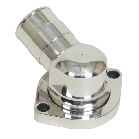 Vintage Air ProLine Swivel Water Necks 706002 Neck, 90 degree, Swivel, Aluminum, Polished, Gasket Sealing Style, Each