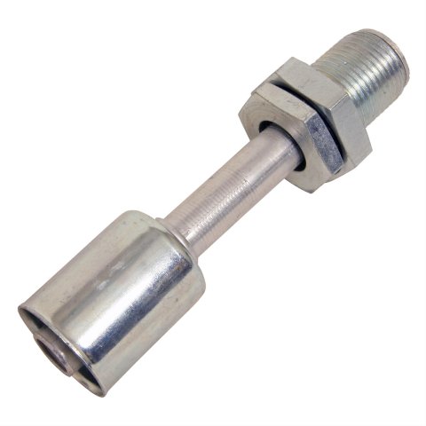 Vintage Air Bulkhead Conditioning Fittings 35863-VUG A/C Firewall Fitting, #10 Conditioning, Straight, Beadlock, Aluminum, Natural, Each