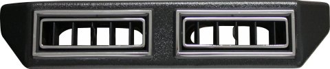 Vintage Air Standard Series Louvers 63016-VUL Louver, Underdash, Plastic, Black/Chrome, Rectangular, Each thumbnail 1