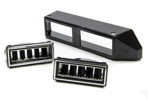 Vintage Air Standard Series Louvers 63016-VUL Louver, Underdash, Plastic, Black/Chrome, Rectangular, Each thumbnail 2