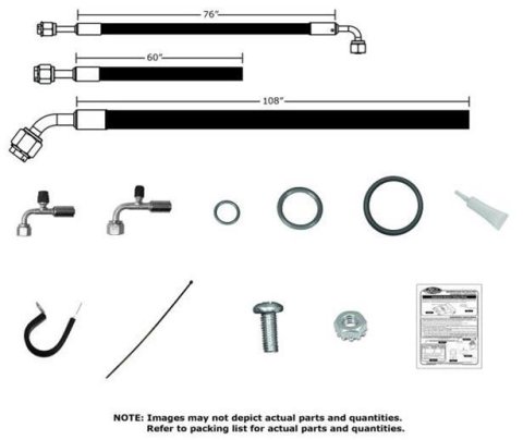Vintage Air SureFit Modified Refrigeration Line Kits for 1969-1972 CHEVELLE - 524469 Conditioning Hoses and Lines, Surefit Hose Kit, Rubber, Black, Fittings, Chevy, Each thumbnail 1