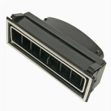 Vintage Air Standard Series Louvers 49057-VUL Louvers, In-Dash, Plastic, Black/Chrome, Rectangle, 4.750 x 1.562 in., Each thumbnail 1