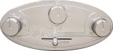 Vintage Air Gen-II Streamline Oval Panels 48104-RHQ Control Panel, Aluminum, Polished, Gen II Streamline, In-Dash, Oval, Kit thumbnail 1