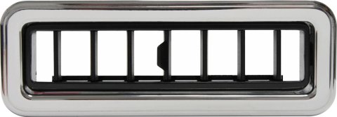 Vintage Air ProLine Louvers 49063-VUQ Louvers, In-Dash, Plastic, Black/Chrome, Rectangle, 4.875 x 1.750 in., Each thumbnail 1