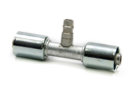 Vintage Air Beadlock O-Ring Conditioning In-Line Service Port Fittings 35827-VUG A/C Port, Hose Splice, #10 Conditioning, R134a Port, Beadlock, Natural, Aluminum, Each thumbnail 2