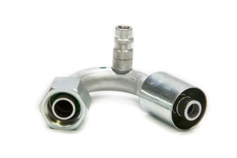 Vintage Air Beadlock O-Ring Conditioning Hose Ends 35543-VUG A/C End, #10 Conditioning, 135 Degree, Beadlock, with R134a Port, For A/C Standard Hose, Each thumbnail 2