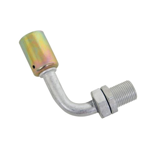 Vintage Air Bulkhead Conditioning Fittings 35882-VUG A/C Firewall Fitting, #8 Conditioning, 90 Degree, Beadlock, Aluminum, Natural, Each thumbnail 1