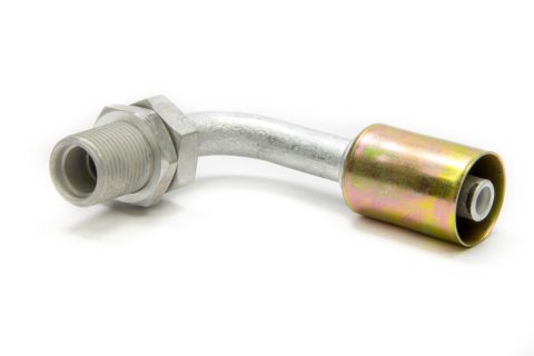 Vintage Air Bulkhead Conditioning Fittings 35882-VUG A/C Firewall Fitting, #8 Conditioning, 90 Degree, Beadlock, Aluminum, Natural, Each thumbnail 3