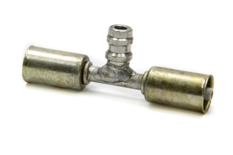 Vintage Air Beadlock O-Ring Conditioning In-Line Service Port Fittings 35825-VUG A/C Port, Hose Splice, #6 Conditioning, R134a Port, Beadlock, Natural, Aluminum, Each thumbnail 2