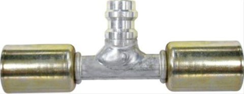 Vintage Air Beadlock O-Ring Conditioning In-Line Service Port Fittings 35825-VUG A/C Port, Hose Splice, #6 Conditioning, R134a Port, Beadlock, Natural, Aluminum, Each thumbnail 3