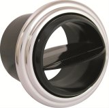 Vintage Air ProLine Louvers 49054-VUQ Louver, In-Dash, Plastic, Black/Aluminum, Round, Each thumbnail 1