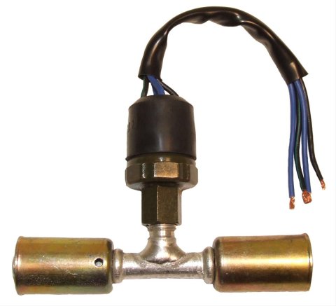 Vintage Air Trinary Switch Kits 24678-VUS A/C Port, In-Line Hose Splice, #6 Conditioning, Beadlock, with Switch, Aluminum, Each