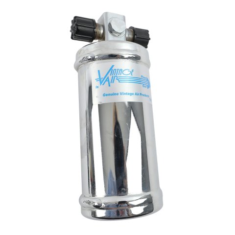 Vintage Air Driers 07309-VUQ Conditioning, Drier, Steel, Chrome, 2.5 in. Diameter, 6 in. Height, Vertical Mount, Trinary Switch, Each thumbnail 1
