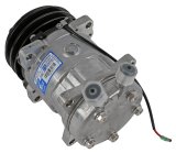 Vintage Air Conditioning Compressors 04808-VUA Compressor, Aluminum, Natural, 2-Groove V-Belt Pulley, R-134A, Each thumbnail 1