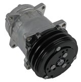 Vintage Air Conditioning Compressors 04808-VUA Compressor, Aluminum, Natural, 2-Groove V-Belt Pulley, R-134A, Each thumbnail 2