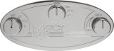 Vintage Air ProLine Control Panels 49500-VSQ Panel, Aluminum, Polished, 5.50 in. x 2.50 in., Vacuum Type, Kit thumbnail 1