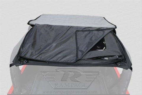 Rampage Trail Top Frameless Soft Tops for 2007-2017 WRANGLER, 2018 WRANGLER JK - 109935 Top, Frameless, Top, Vinyl, Black Diamond, Tinted Windows, 2-door, Jeep, Each thumbnail 8