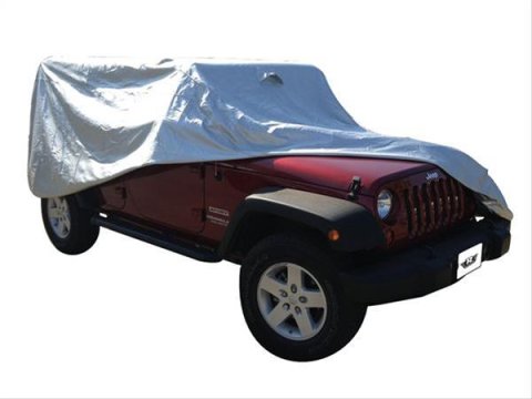Rampage Breathable 4-Layer Full Car Covers 2201R Vehicle Cover, Cover, Polypropylene, Gray, Jeep, Each thumbnail 4