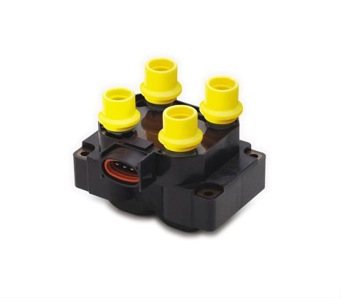 ACCEL Ford 4-Tower Style EDIS Super Coil Packs 140018 Ignition Coil, Pack, Square, Epoxy, Black/Yellow, 42,000 V, Ford, Each thumbnail 1