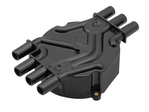ACCEL Distributor Caps 120142 Cap, Crab Style, Black, Screw-Down, Chevy, 90 Degree V6, Each thumbnail 1