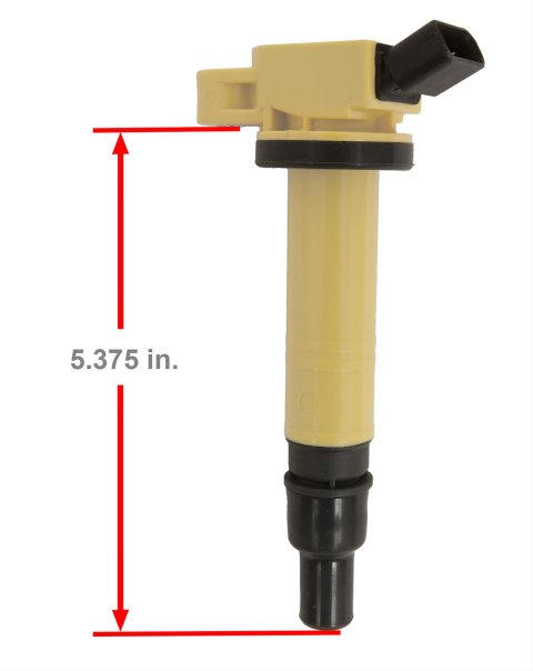 ACCEL Super Coils 140495-6 Ignition Coil, Super, Coil Pack Style, Socket, Epoxy, Round, Yellow, Toyota, Set of 6 thumbnail 2