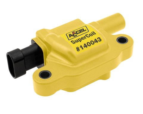 ACCEL Super Coils 140043 Ignition Coils, Coil Pack, Black/Yellow, Epoxy, Buick, Chevy, GMC, Hummer, Pontiac, LS2, LS3, LS7, Each thumbnail 1