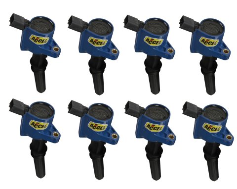 ACCEL Super Coils 140032B-8 Ignition Coils, Coil, Epoxy, Blue, 2-Valve, Ford, Set of 8 thumbnail 1