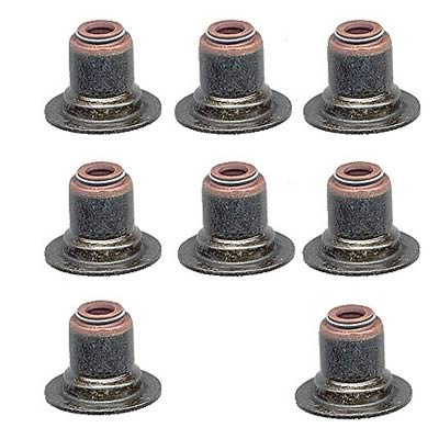 Chevrolet Performance Valve Stem Seals 12482062 Seals, Brown, Exhaust, Chevy, Small Block, LS, Set of 8 thumbnail 1
