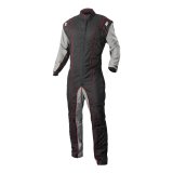 K1 RaceGear GK2 Karting Suits 10-GK2-R-3XL Driving Suit, Suit, One-piece, One Layer, Cotton/Polyester, Black/Gray with Red Stripes, Men's 3X-Large, Each thumbnail 3