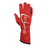 K1 RaceGear Track 1 Gloves 23-TR1-R-3XS Driving Gloves, Gloves, Two Layers, Nomex, Red/White, SFI 3.3/5, Youth 3X-Small, Pair thumbnail 2