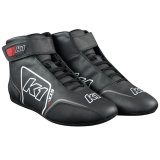 K1 RaceGear GTX-1 Driving Shoes 24-GTX-N-11 & Boots, Shoes, Mid-top, Nomex Liner, Leather Outer, Black/White, SFI 3.3/5, US Mens Size 11, Pair thumbnail 1