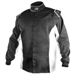 K1 RaceGear Challenger Jackets 21-CHL-NW-XL Driving Jackets, Challenger, One Layer, Proban, Black with White Stripe, SFI 3.2A/1, Men's X-Large, Each thumbnail 3